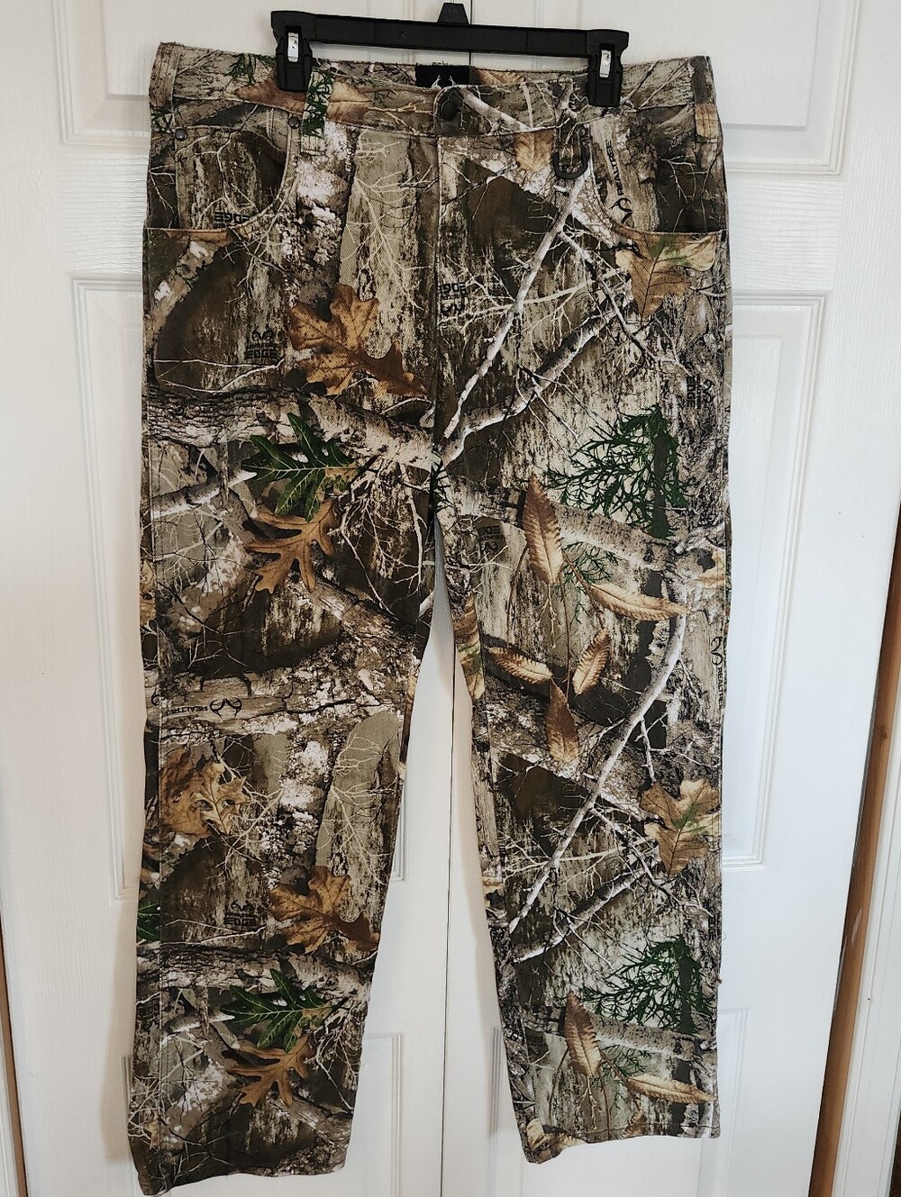 Realtree Camo Hunting Outdoors 5 pkt Cotton Stretch Pants/Jeans Mens 36X33 *READ